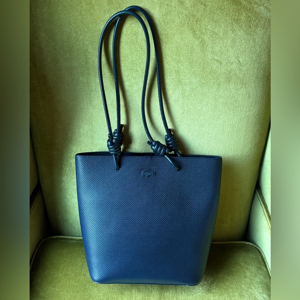 Lacoste navy blue Chantaco Vertical Tote